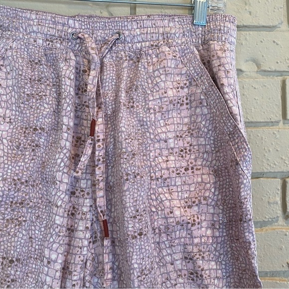 By Anthropologie Pink Lyocell Python Joggers Lounge Pants Soft Size Small S - Picture 2 of 9